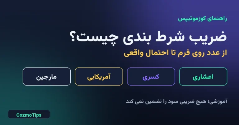 ضریب شرط بندی چیست؛ سه فرمت اعشاری، کسری و آمریکایی و مارجین سایت